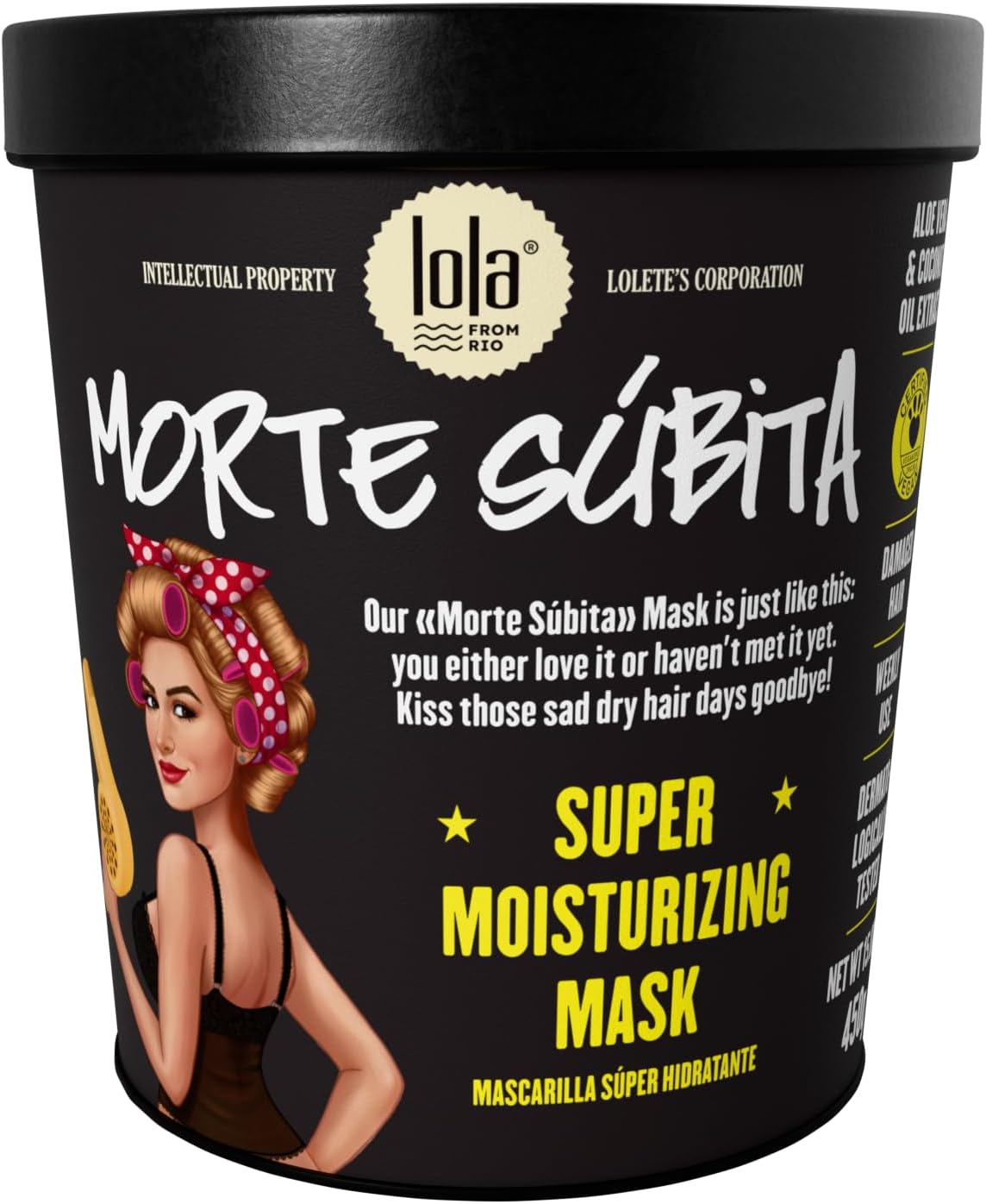 Lola Cosmetics Morte Súbita – Máscara Super Hidratante, 450g
