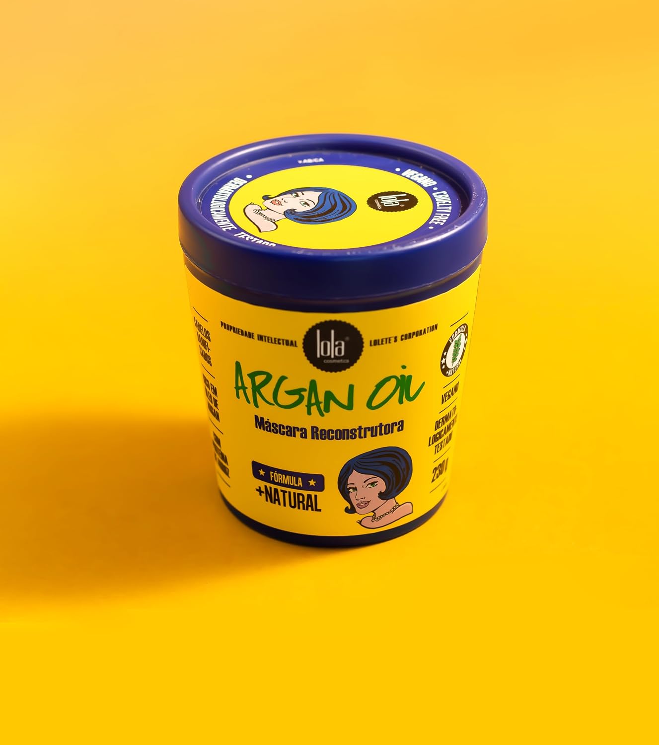 Lola Cosmetics Máscara Argan Oil Azul/Amarelo