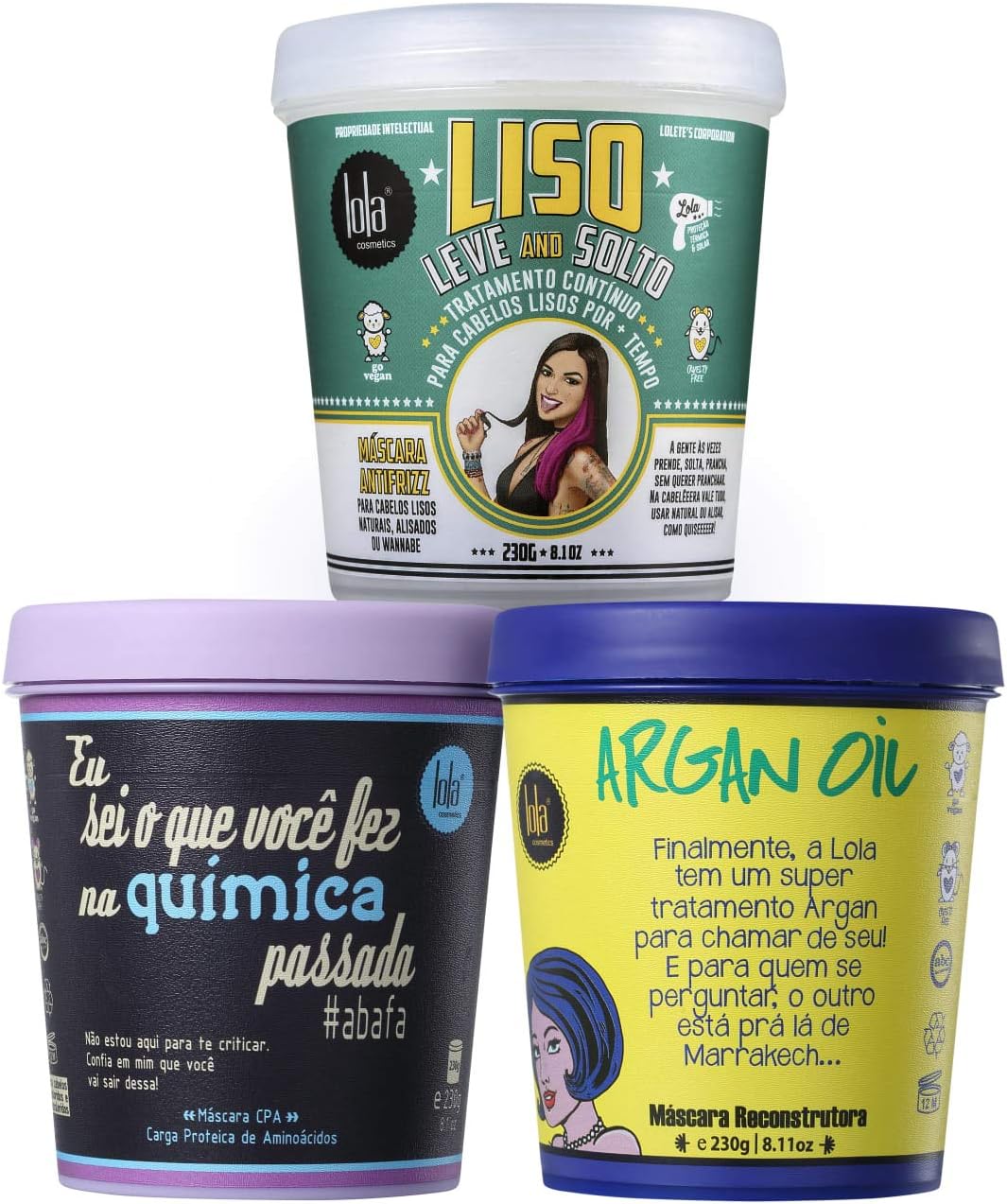 Kit Lola Cosmetics Cronograma Capilar Cabelão (3 Produtos)