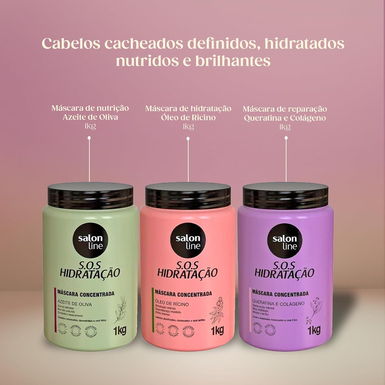 Kit Lola Cosmetics Cronograma Capilar Be(m) dita Ghee (3 Produtos)