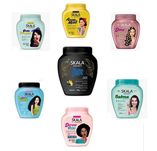 Kit c/ 3 creme de tratamento para cabelos Skala 300 g tipo a escolher
