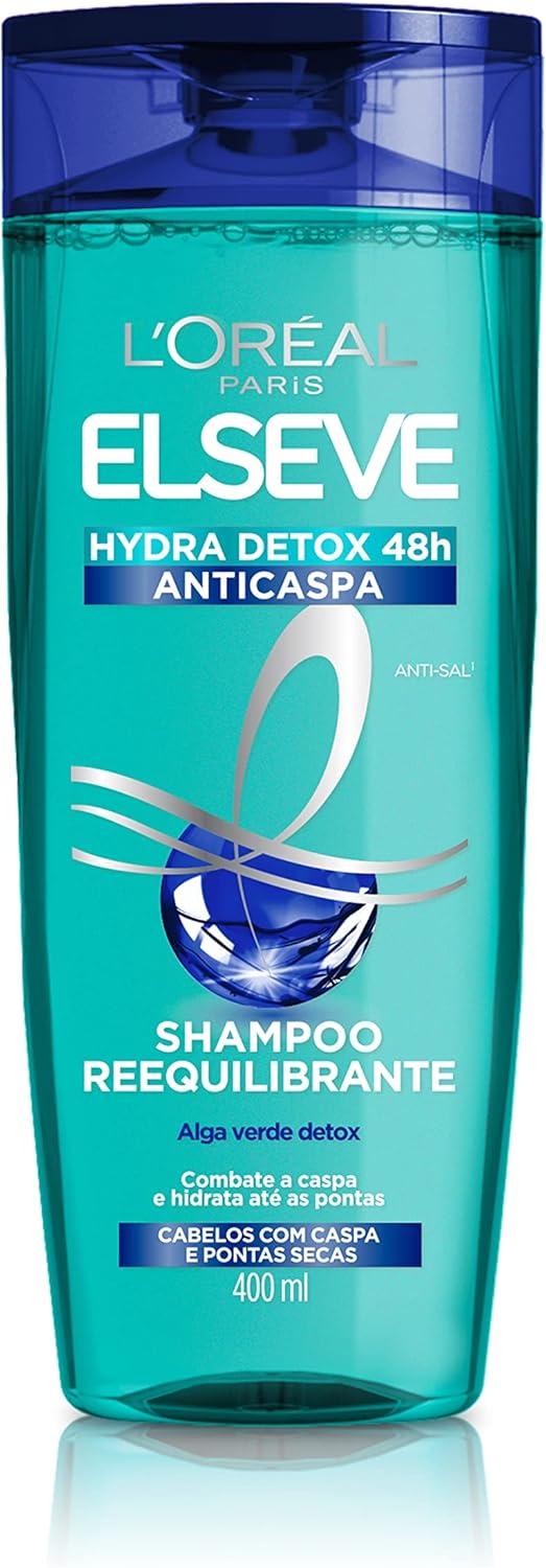 Shampoo L’Oréal Paris Elseve Hydra-Detox Anti-Caspa, 400ml