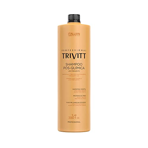 Itallian Hairtech Trivitt Pós-Química 1L: Shampoo para Cabelos Tratados
