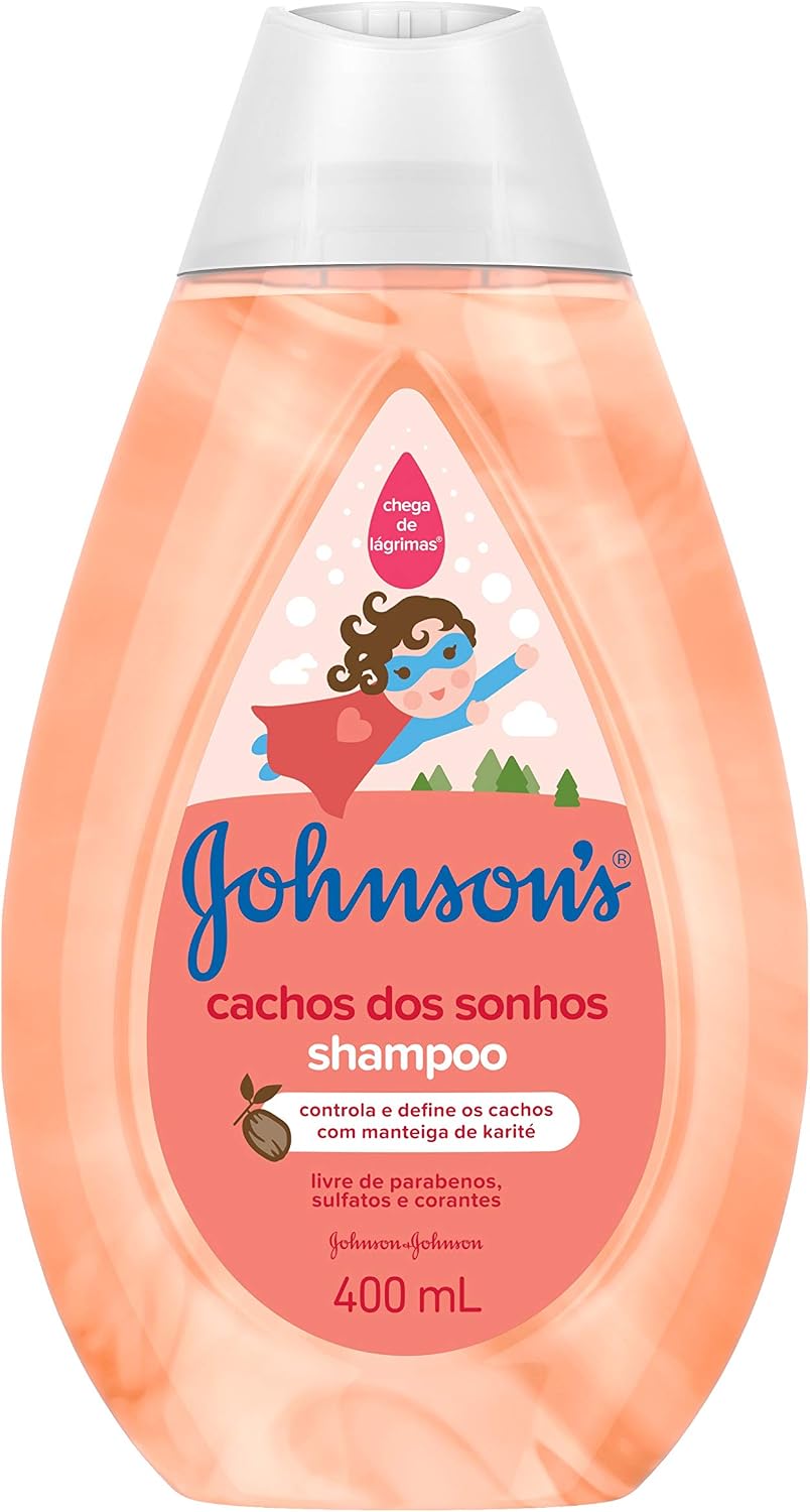 Johnson’s Baby Shampoo Infantil Para Cabelos Cacheados Cachos Dos Sonhos, 400ml