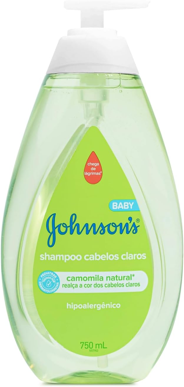 Johnson’s Baby Shampoo Para Bebê Para Cabelos Claros, 750ml
