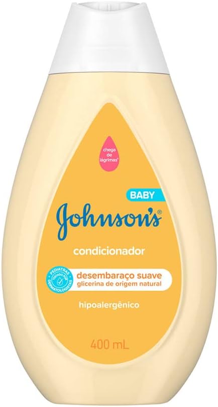 Condicionador Infantil Johnson's Baby Regular 400 ml, Amarelo