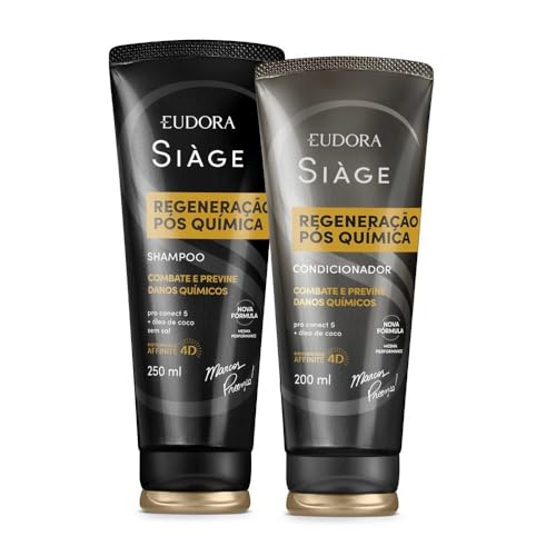 Eudora Kit Siàge Regeneração Pós Química: Shampoo 250ml + Condicionador 200ml