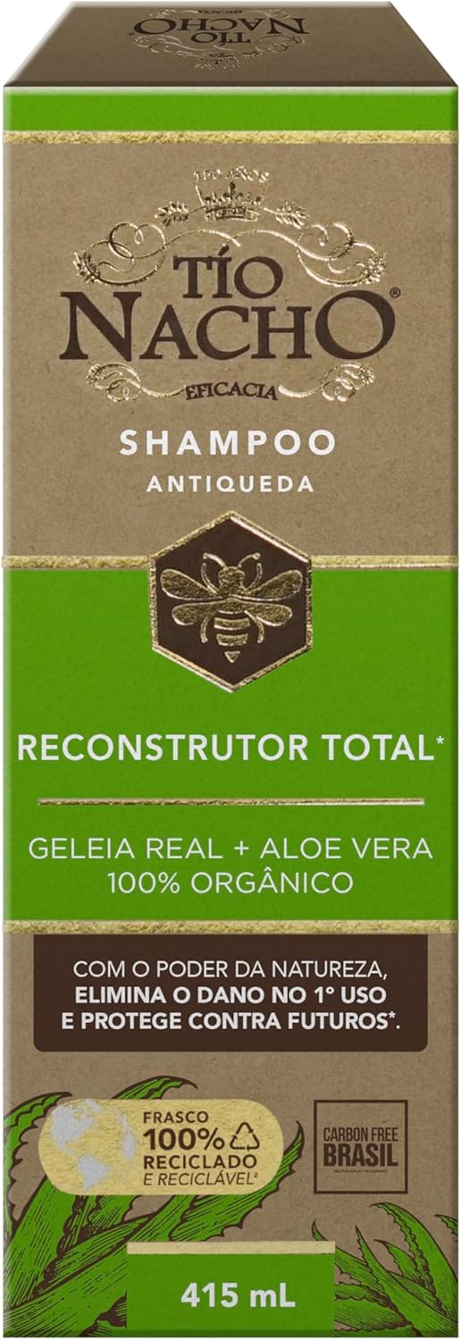 Tio Nacho Shampoo Reconstrutor Total 415ml - Antiqueda e Aloe Vera