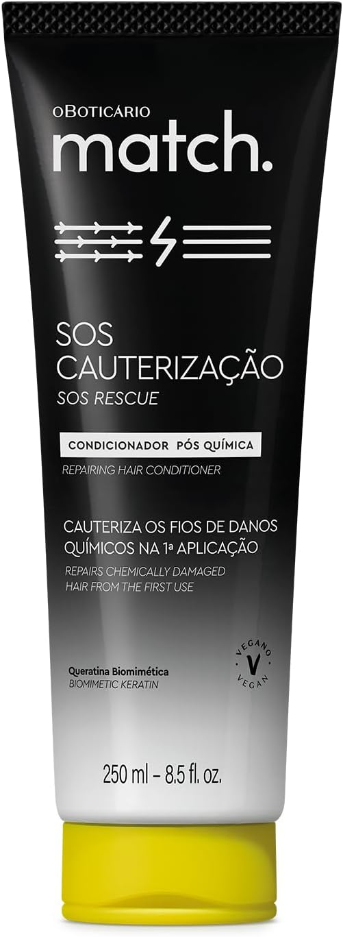 Condicionador Pós-Química Match SOS Cauterização 250ml - O Boticário