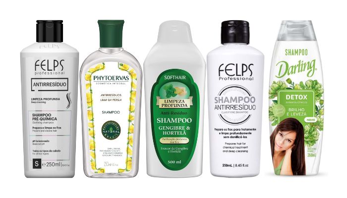 melhores shampoos antiresíduos